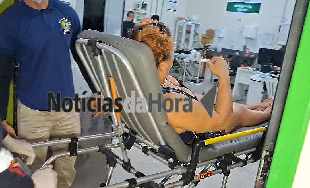 Discussão em festa termina com mulher ferida por faca no bairro Placas, em Rio Branco