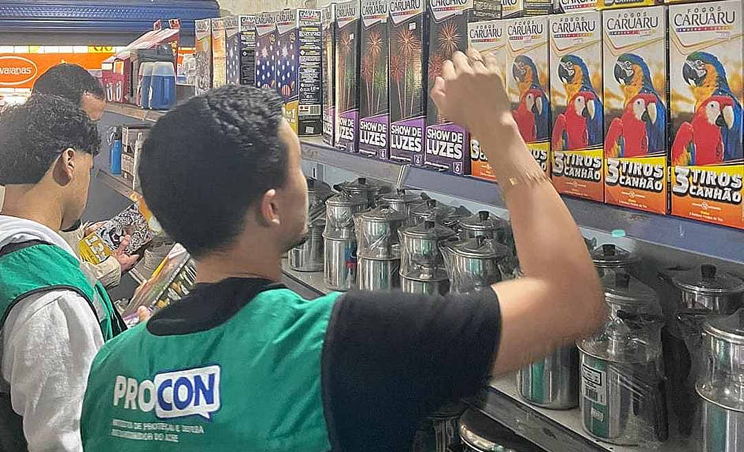 Procon intensifica fiscalização contra a venda de fogos de artifício com estampido no Acre