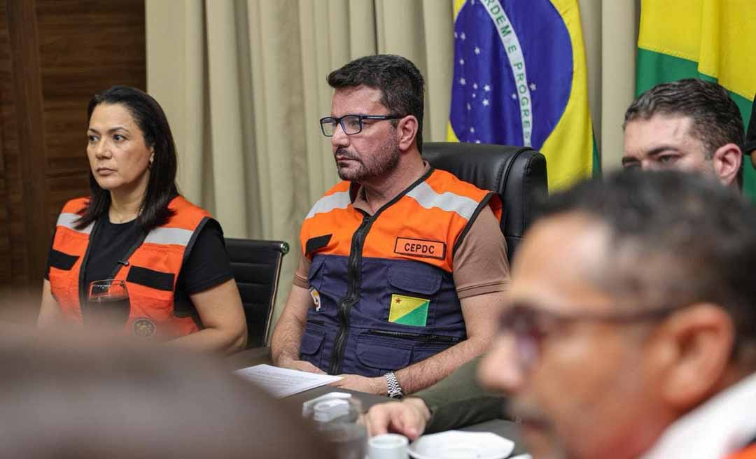 Gladson e Mailza realizam reunião de alinhamento para enfrentar impacto das chuvas e reforçar plano de contingência  