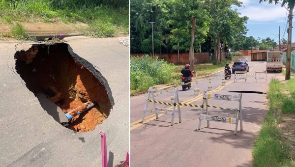 Após intervenção do TCE-AC, Prefeitura interdita trecho da Rua José Magalhães por risco à população