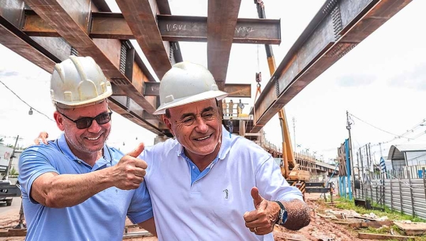 Bocalom e Alysson criticam oposição por politizar alagamentos e anunciam inauguração do viaduto Mamédio Bittar para fevereiro