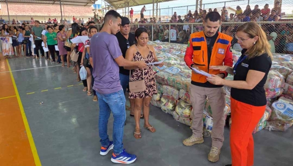 TCE-AC realiza inspeção em Sena Madureira para verificar aquisição e entrega de 4 mil cestas básicas
