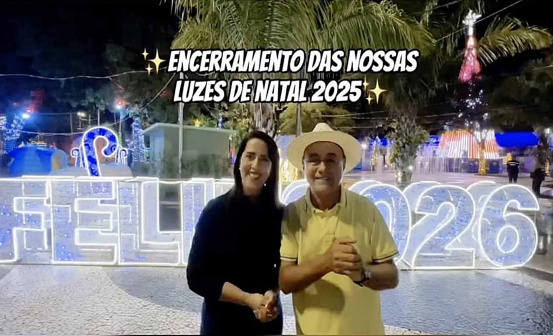 Com ônibus gratuitos em horários específicos, Bocalom anuncia encerramento da ornamentação natalina no Centro de Rio Branco neste domingo