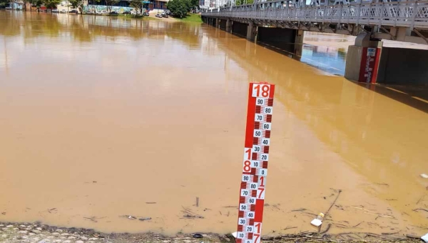 Nível do Rio Acre fica abaixo de 9 metros na Capital; medição indica cenário de normalidade, sem riscos imediatos de enchente para as áreas ribeirinhas
