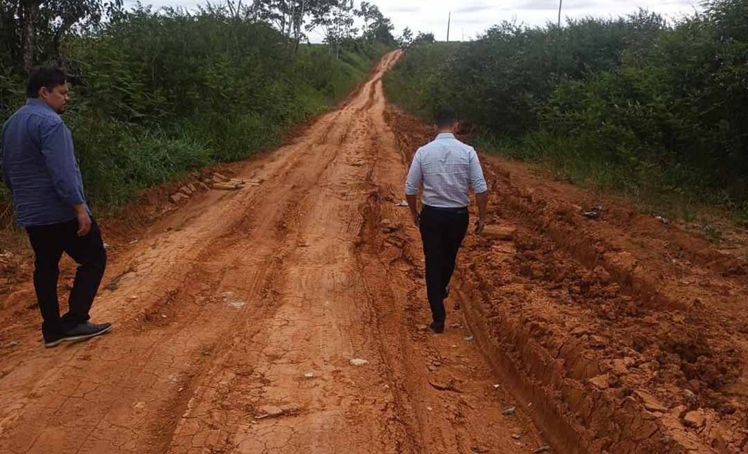 Tribunal de Contas do Acre acompanha trabalho de manutenção de ramais na Estrada Transacreana