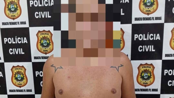 Polícia Civil prende foragido condenado por homicídio qualificado após campana no porto de Mâncio Lima
