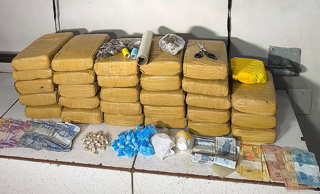 Traficante é preso com mais de 29 quilos de drogas durante operação da Rotam em Rio Branco