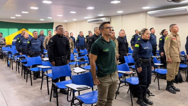 Segurança Pública do Acre realiza aula inaugural da 26° edição do Curso Operacional Integrado