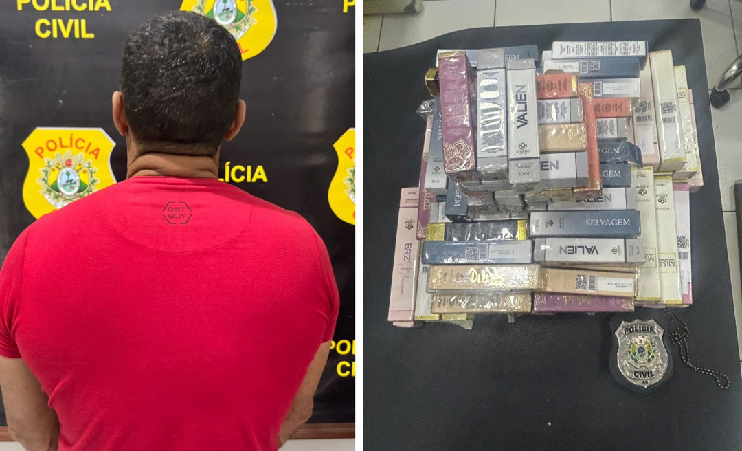 Homem acusado por receptação de perfumes roubados em Rio Branco é preso em Marechal Thaumaturgo
