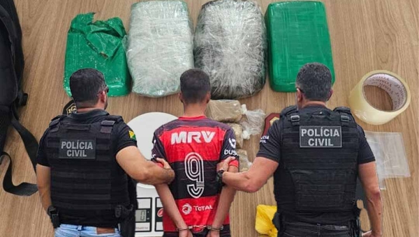 Em Rodrigues Alves, adolescente de 13 anos é apreendido pela Polícia Civil com 4,5 kg de drogas
