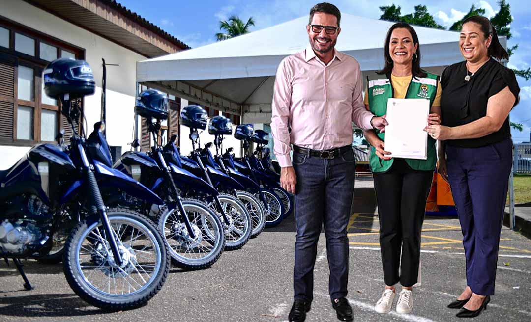 Gladson e Mailza entregam veículos, equipamentos e cestas básicas para fortalecer assistência social