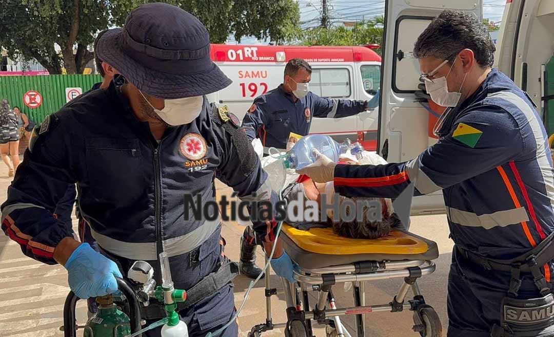 Idoso morre após dar entrada no pronto-socorro depois de colisão entre motocicletas em Rio Branco