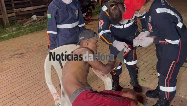 Homem que teve mão amputada é ferida novamente no bairro Defesa Civil, em Rio Branco