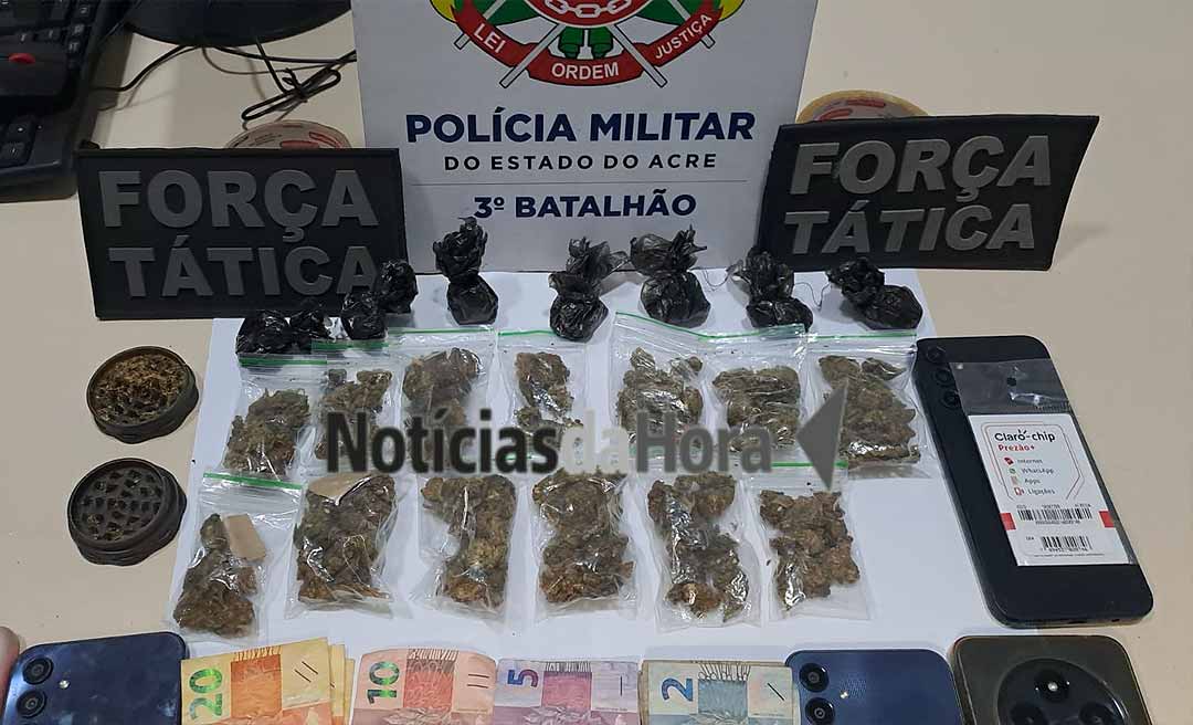 Força Tática apreende quatro adolescentes por tráfico de drogas em Rio Branco