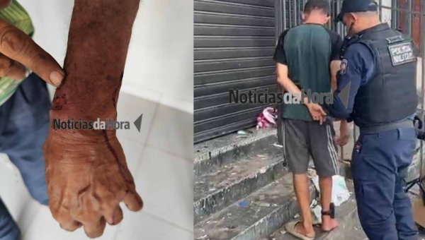 Homem com tornozeleira eletrônica é preso após assaltar idoso pela oitava vez na área central de Rio Branco