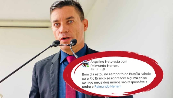 Vereador Raimundo Neném divulga nota e diz que irmão está em surto; família pede apoio e respeito: "Situação delicada"