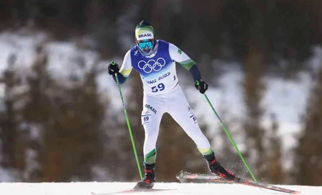 Acreano conquista resultado inédito para o Brasil no esqui cross-country nos Jogos Olímpicos de Inverno de Milão-Cortina