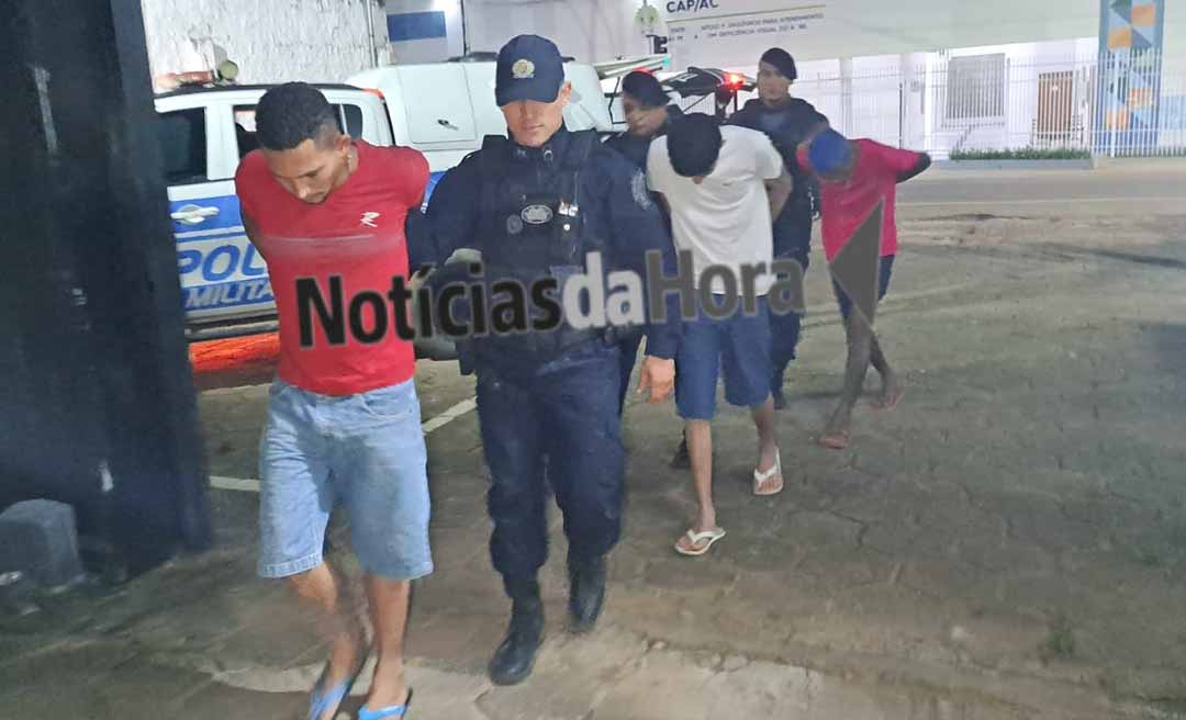 Força Tática prende dupla por tráfico de drogas e cumpre mandado de prisão no bairro Chico Mendes, em Rio Branco