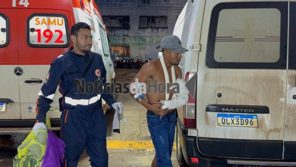 Homem é baleado e tem braço quebrado durante tentativa de homicídio em Brasiléia