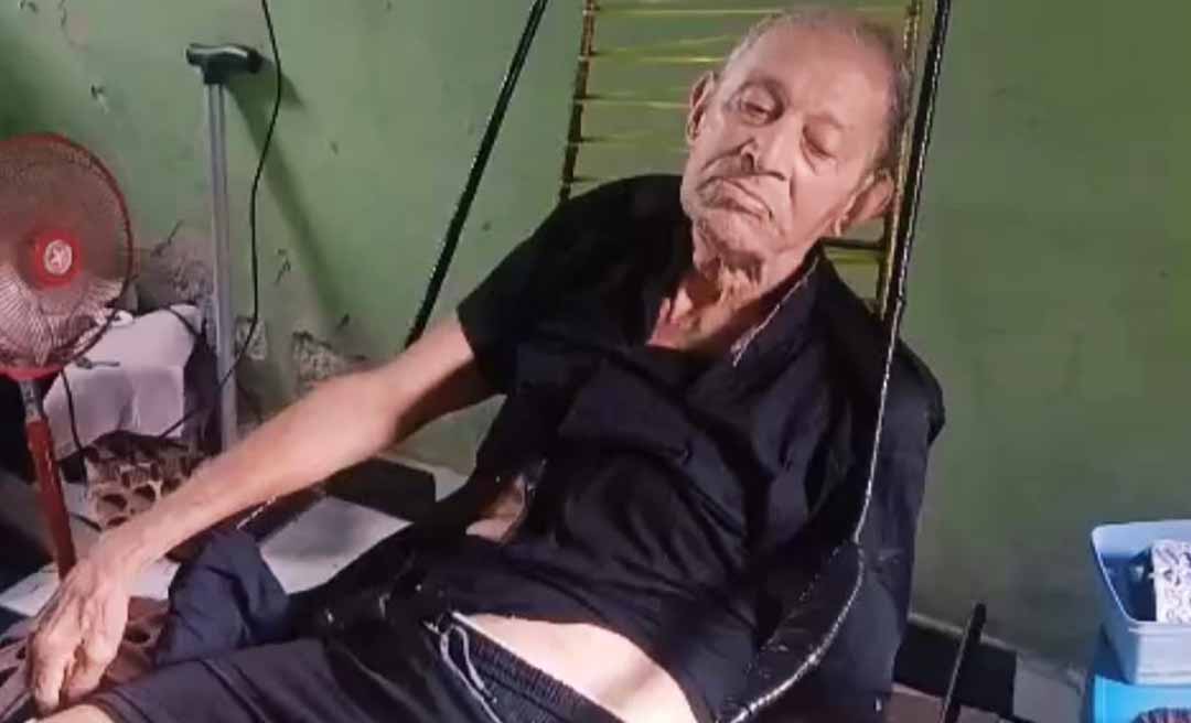 Ativista denuncia abandono de idoso de 89 anos na Sobral e cobra atendimento do Samu: “Isso é desumano”