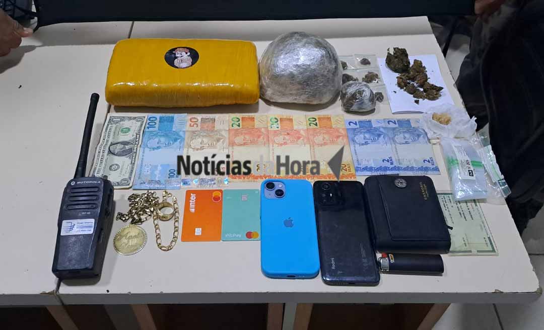ROTAM flagra venda de drogas e apreende quase 2 kg de skunk durante ação no bairro Vila Betel