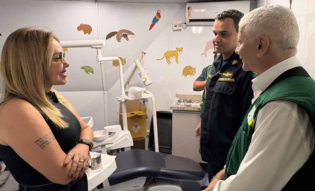 Deracre fortalece missão do Navio da Marinha que leva atendimentos às comunidades ribeirinhas