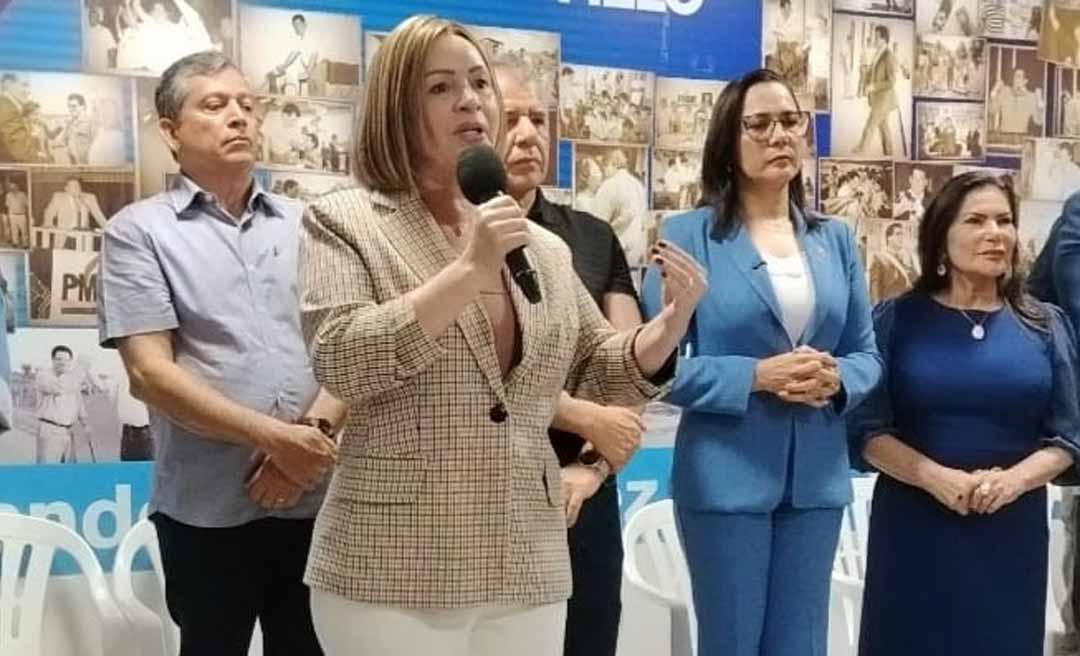 “Eu acredito firmemente que essa aliança será escolhida pela população”, diz Socorro Neri ao cantar trecho de ‘Anunciação’ em ato com Mailza Assis