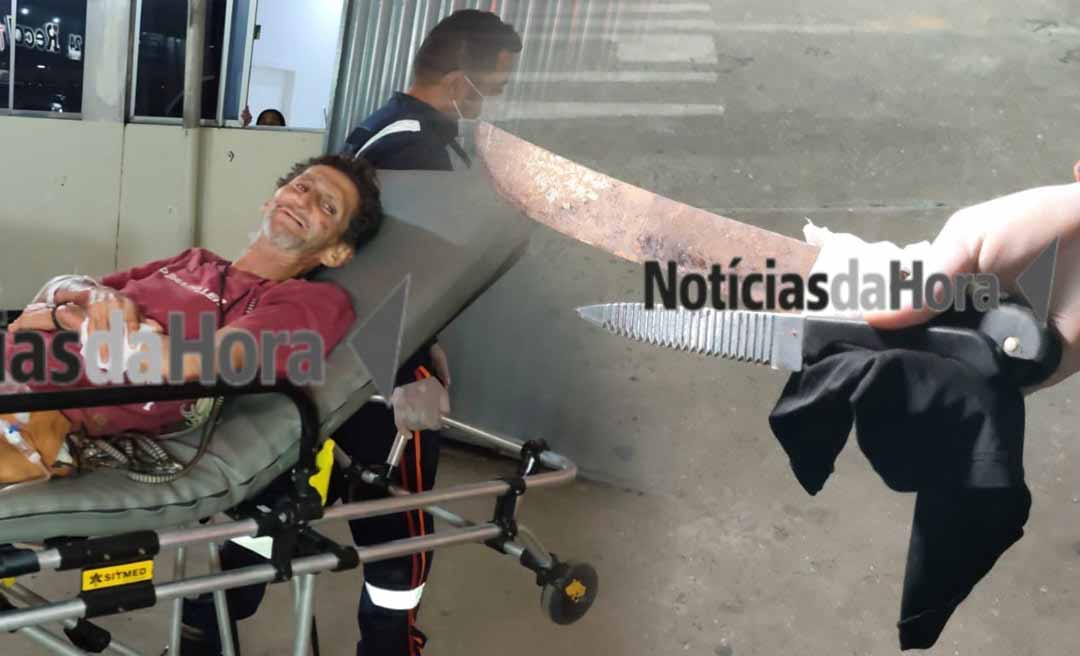 Idoso é esfaqueado após discussão em via pública no bairro Vitória, em Rio Branco