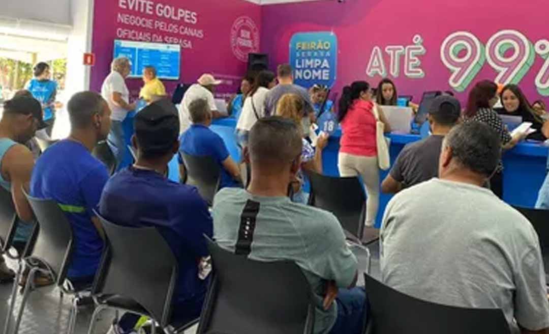 Mais de 13 mil acordos já foram fechados no Acre durante o Feirão Serasa que teve início em fevereiro