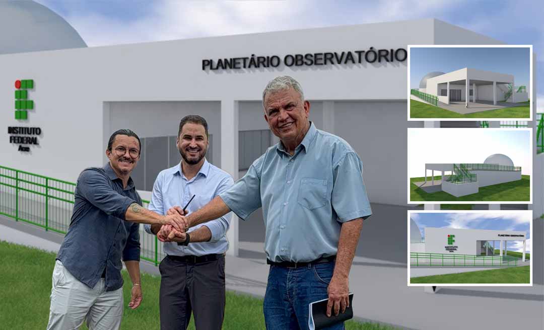 Com R$ 1,6 milhão de Petecão, Ifac lança pedra fundamental de planetário em Rio Branco