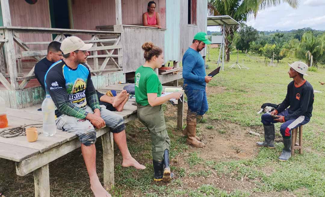 Idaf realiza força-tarefa e reforça ações de defesa agropecuária em região isolada do Juruá