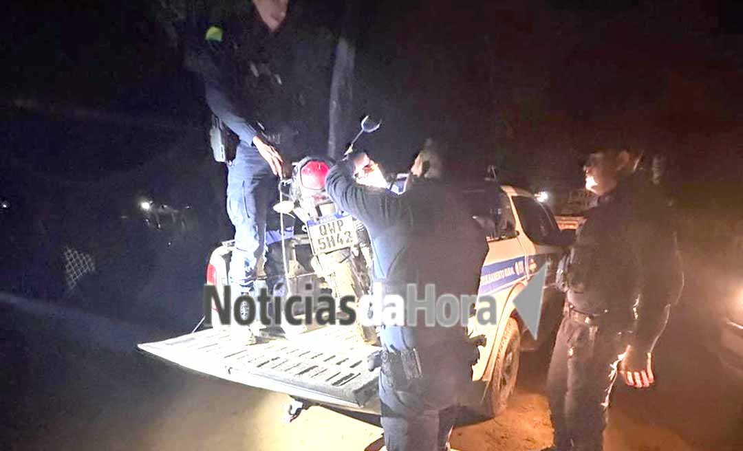 Força Tática recupera motocicleta roubada em menos de 30 minutos no Segundo Distrito de Rio Branco