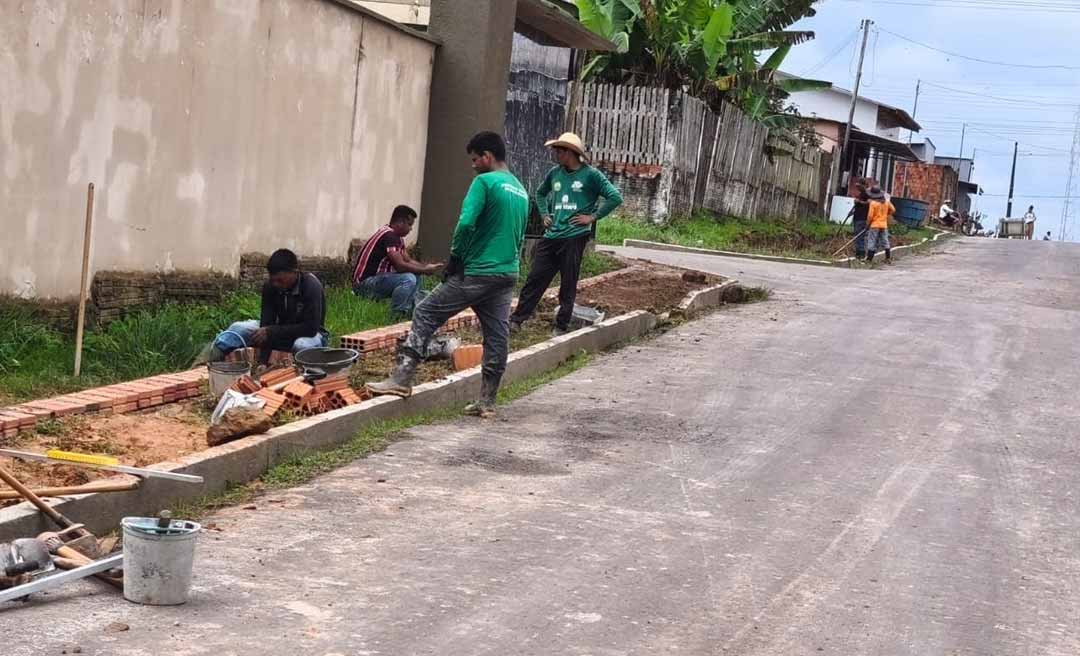 Deracre intensifica obras e ajustes finais para entrega da Rua Pedro Alexandrino, em Feijó