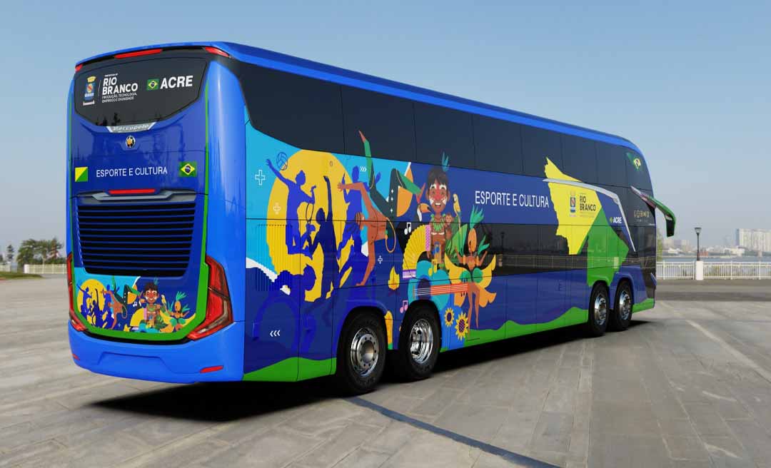 Prefeitura de Rio Branco adquire ônibus de R$ 2,6 milhões para atender esporte e cultura