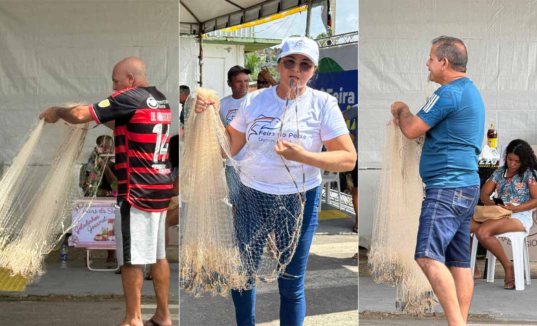 Melhor tarrafeador é eleito e ganha prêmio de R$ 500 na Feira do Peixe em Cruzeiro do Sul