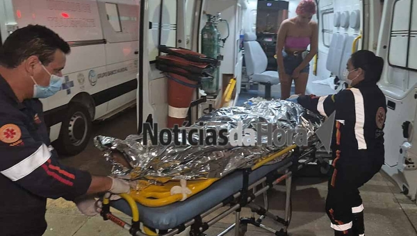 Jovem sofre grave acidente de moto em ramal da Transacreana e é levado em estado crítico ao pronto-socorro