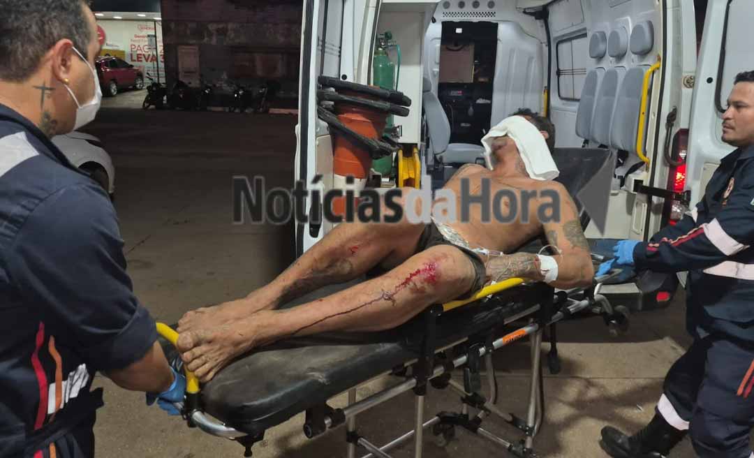 Homem é espancado por grupo com ripas e fica ferido no bairro Eldorado