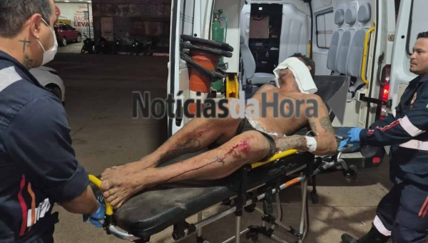 Homem é espancado por grupo com ripas e fica ferido no bairro Eldorado