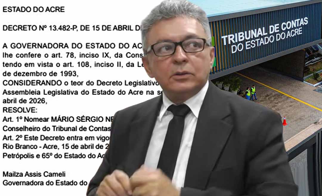 Após aprovação dos deputados, Mário Sérgio é efetivado por Mailza Assis no cargo de conselheiro