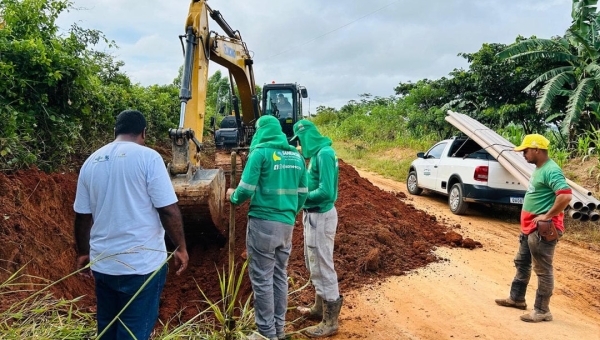 Governo e prefeitura realizam expansão da rede de água em Assis Brasil e beneficiam famílias no bairro KM 2
