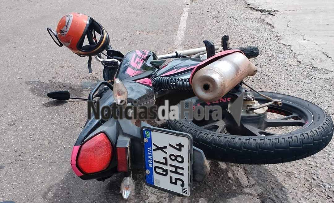 Motorista faz conversão irregular, provoca acidente e foge sem prestar socorro em Rio Branco