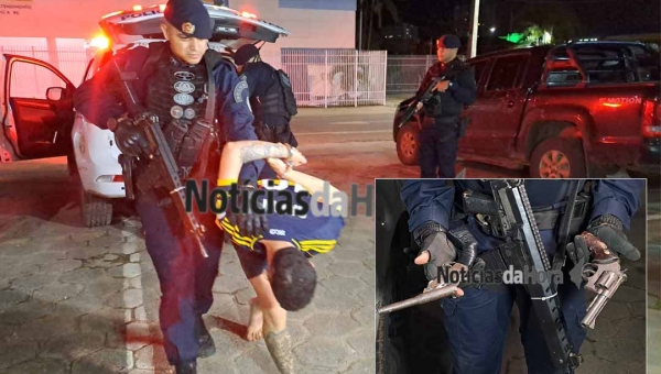 Quadrilha é presa após roubo a mercearia e cerco policial na Estrada Irineu Serra, em Rio Branco