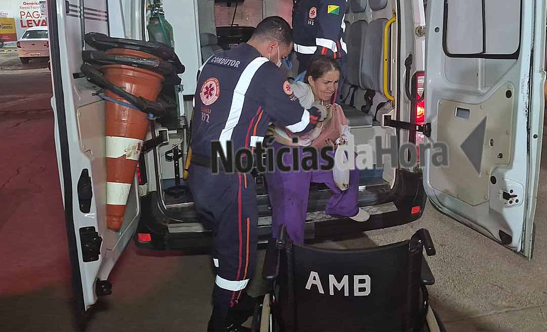 Motociclista foge após colisão e deixa casal ferido na Transacreana, em Rio Branco