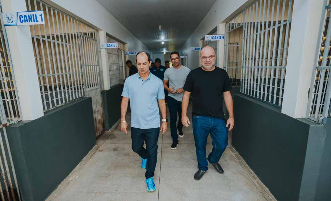 Prefeito Zequinha Lima vistoria obras de reforma e ampliação do Centro de Zoonose em Cruzeiro do Sul