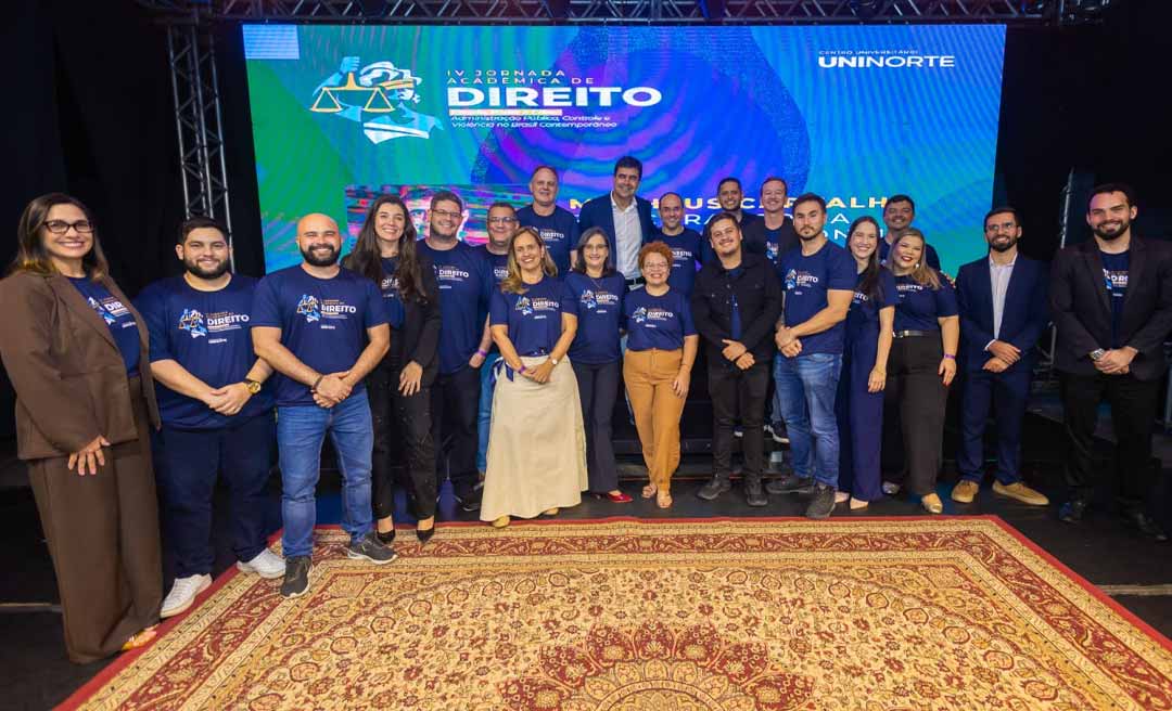 IV Jornada Acadêmica da Uninorte reúne 1,3 mil estudantes e debate crise do Estado, violência e desafios da gestão pública