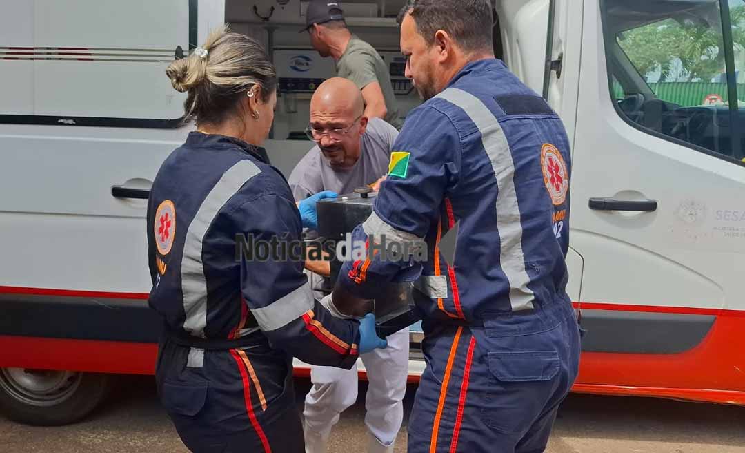 Açougueiro fica com a mão presa em máquina de amaciar carne e mobiliza resgate em Rio Branco