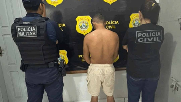 Operação conjunta das polícias Civil e Militar prenderam homem acusado de estupro de vulnerável e ameaça em Marechal Thaumaturgo