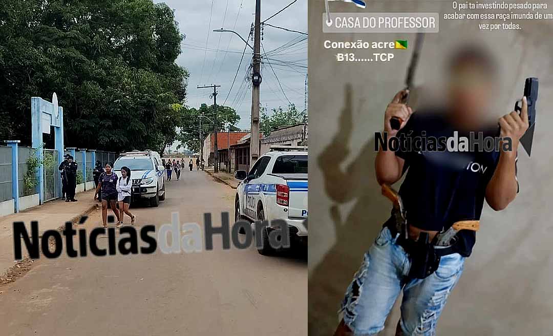 Pânico em escola de Rio Branco: falsa ameaça de ataque mobiliza PM e termina com estudante apreendido