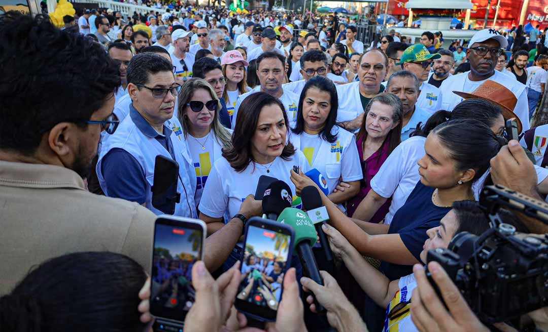 Ao lado de líderes evangélicos, Mailza diz que Marcha para Jesus “é um momento em que a igreja se une e ora pela cidade”